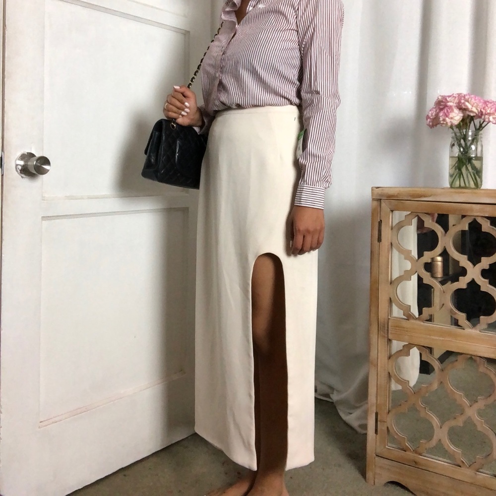 OPENING CEREMONY U-shaped slit skirt